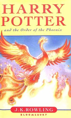Vorderseite des Buches Harry Potter an the order of the Phoenix
